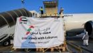 رقم 14.. طائرة إمدادات طبية إماراتية إلى اللبنانيين اللاجئين في سوريا والسوريين العائدين