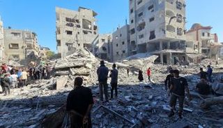 آثار القصف الإسرائيلي على غزة