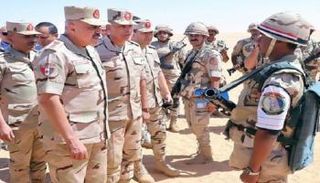 رئيس أركان الجيش المصري خلال جولته التفقدية