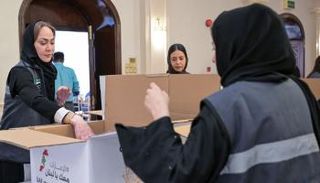 جانب من المستلزمات الإغاثية