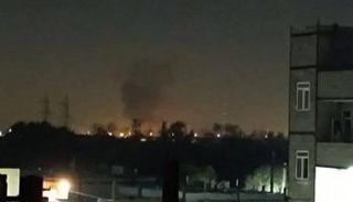 موقع انفجار في طهران