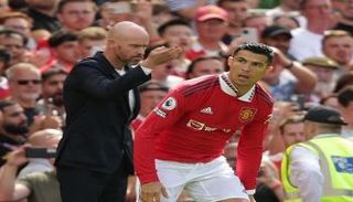 كريستيانو رونالدو وتين هاغ في مانشستر يونايتد