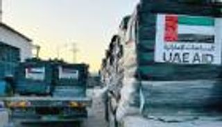 12 شاحنة مساعدات إماراتية جديدة تعبر إلى غزة