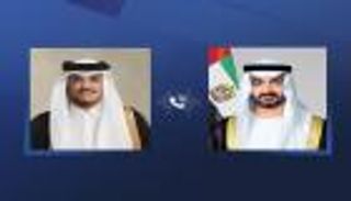 رئيس الإمارات وأمير قطر يؤكدان ضرورة منع توسيع الصراع في المنطقة