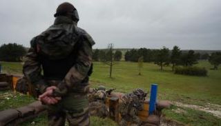 معسكر تدريبي لجنود أوكرانيين