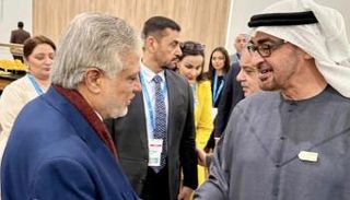 الشيخ محمد بن زايد آل نهيان خلال لقائه وزير الخارجية الباكستاني