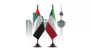 علم دولتي الإمارات والكويت
