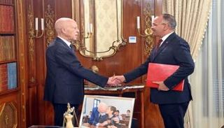 جانب من لقاء قيس سعيد ورئيس الحكومة