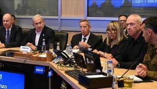 جانب من اجتماع لحكومة إسرائيل