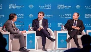 المستشار السابق للنمسا يباستيان كورتس خلال مشاركته بالقمة العالمية للحكومات