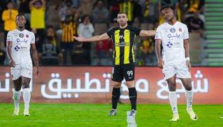 عبدالرزاق حمدالله في مباراة الاتحاد والرياض