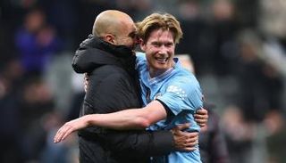 كيفن دي بروين وغوارديولا