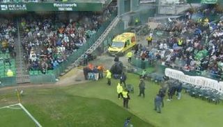 لقطة من أحداث مباراة بلباو وبيتيس