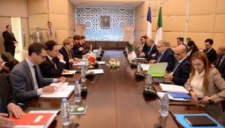 جانب من جلسة المشاورات الجزائرية الفرنسية