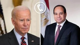 الرئيس المصري عبدالفتاح السيسي ونظيره الأمريكي جو بايدن