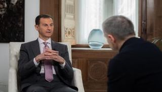 جانب من مقابلة الرئيس السوري بشار الأسد