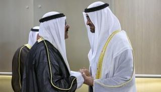 الشيخ محمد بن زايد آل نهيان مع أمير الكويت