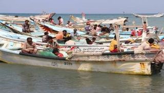 صيادون في مدينة المخا اليمنية.. أرشيفية