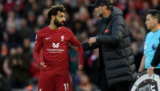 محمد صلاح ويورغن كلوب في ليفربول
