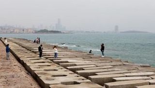 ساحل تشينغداو بمقاطعة شاندونغ الصينية - رويترز