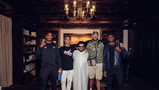 تركي آل الشيخ مع كريستيانو رونالدو وأساطير الملاكمة