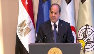 جانب من كلمة الرئيس المصري عبدالفتاح السيسي