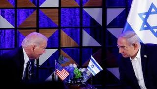 لقاء سابق بين رئيس الوزراء الإسرائيلي نتنياهو والرئيس الأمريكي بايدن