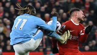 من مباراة ليفربول ومانشستر سيتي