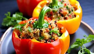 فلفل حلو محشو بالكينوا