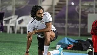 حسين الشحات بقميص منتخب مصر