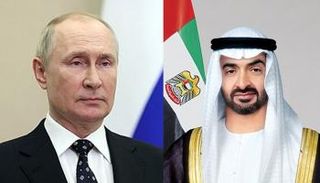 الشيخ محمد بن زايد آل نهيان وفلاديمير بوتين