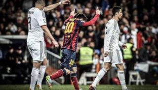 ميسي في كلاسيكو برشلونة ضد ريال مدريد