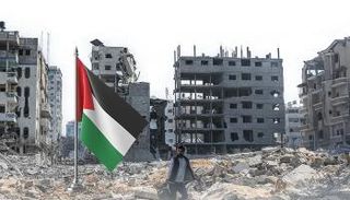 جانب من الدمار الذي لحق بغزة جراء الحرب الإسرائيلية