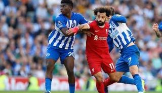 محمد صلاح في مباراة ليفربول ضد برايتون - أرشيفية