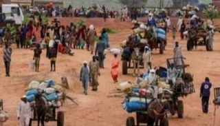 نازحون بسبب الحرب في السودان