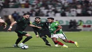 من مباراة الاتفاق والأهلي في الدوري السعودي