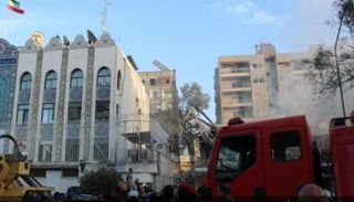 موقع الهجوم في دمشق- رويترز