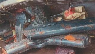 أسلحة عثرت عليها السلطات 