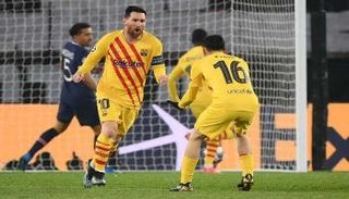 جانب من مباراة برشلونة وباريس سان جيرمان