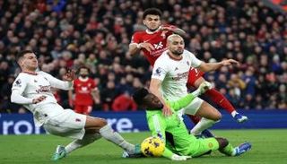 جانب من مباراة ليفربول ومانشستر يونايتد