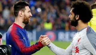 محمد صلاح وليونيل ميسي