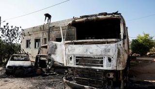 آثار هجوم لمستوطنين على مناطق في الضفة الغربية