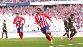 جانب من مباراة أتلتيكو مدريد وجيرونا