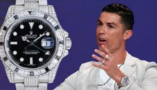 كريستيانو رونالدو مع ساعته الرولكس