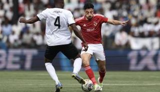 أكرم توفيق في مباراة مازيمبي والأهلي