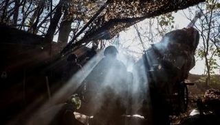 جندي أوكراني على الخطوط الأمامية