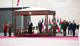 ملك الأردن يستقبل أمير الكويت 