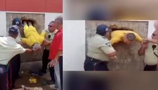 سجناء فنزويلا لحظة القبض عليهم 