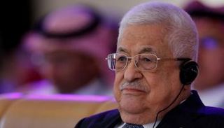 الرئيس الفلسطيني محمود عباس خلال مشاركته في منتدى الاقتصاد العالمي بالرياض