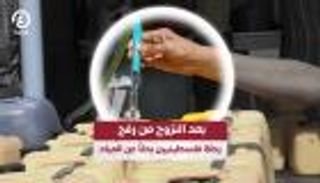 بعد النزوح من رفح.. رحلة فلسطينيين بحثاً عن المياه